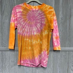 Lightweight Long Sleeve Tie Dye T Shirt Size Small NWT